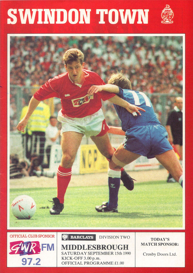 <b>Saturday, September 15, 1990</b><br />vs. Middlesbrough (Home)
